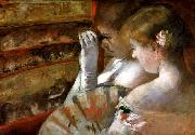 Mary Cassatt A Corner of the Loge oil painting reproduction